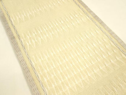 平和屋着物＊夏物 太鼓柄袋帯 もじり織 抽象文様 金糸 正絹 逸品 DAAY8451cm