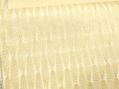 平和屋着物＊夏物 太鼓柄袋帯 もじり織 抽象文様 金糸 正絹 逸品 DAAY8451cm