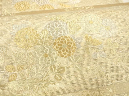 平和屋着物＊夏物 六通柄袋帯 天井蒔絵 金銀糸 正絹 逸品 DAAY8457cm