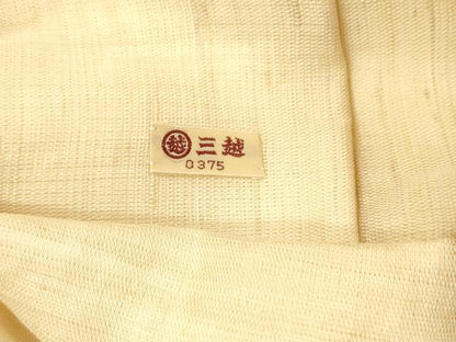 平和屋着物＊夏物　九寸名古屋帯　作家物　手描き　風景文　三越扱い　麻　逸品　DAAY8463cm