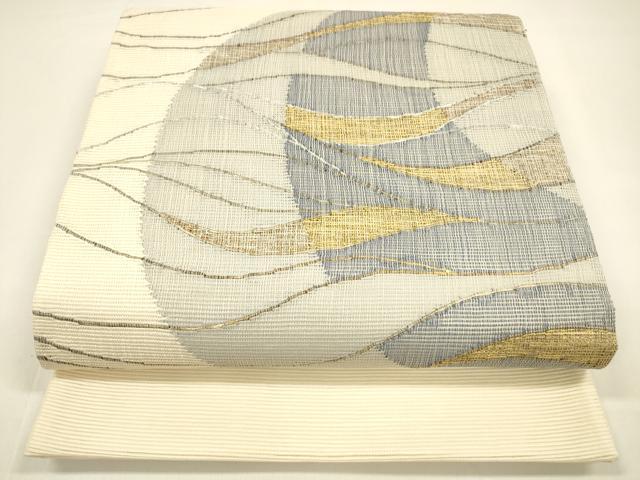 平和屋着物＊夏物 太鼓柄袋帯 流水文 正絹 逸品 DAAY8468cm