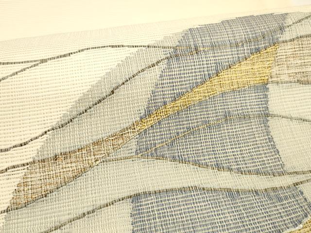 平和屋着物＊夏物 太鼓柄袋帯 流水文 正絹 逸品 DAAY8468cm
