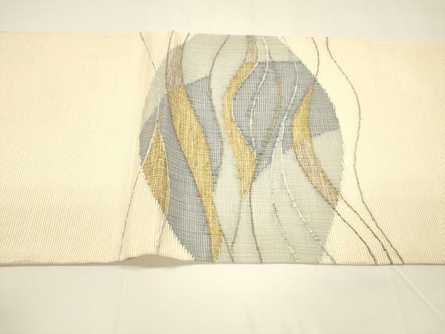 平和屋着物＊夏物 太鼓柄袋帯 流水文 正絹 逸品 DAAY8468cm