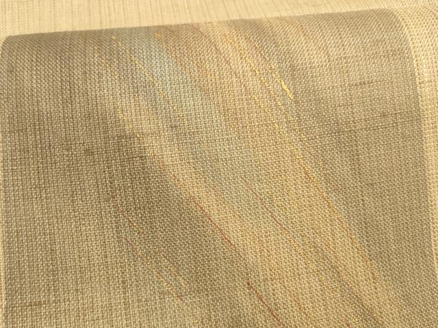 平和屋着物＊夏物 太鼓柄袋帯 抽象文様 金彩 正絹 逸品 DAAY8470cm
