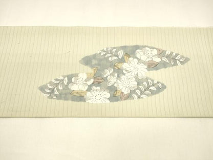 平和屋着物＊夏物 絽塩瀬 九寸名古屋帯 辻が花 正絹 逸品 DAAY8471cm