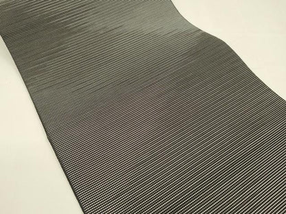平和屋着物＊夏物 八寸名古屋帯 抽象文様 黒地 正絹 逸品 DAAY8480cm