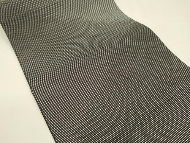 平和屋着物＊夏物 八寸名古屋帯 抽象文様 黒地 正絹 逸品 DAAY8480cm