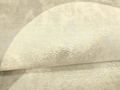 平和屋着物＊夏物 六通柄袋帯 遠山文 銀糸 正絹 逸品 DAAY8485cm