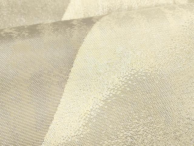 平和屋着物＊夏物 六通柄袋帯 遠山文 銀糸 正絹 逸品 DAAY8485cm