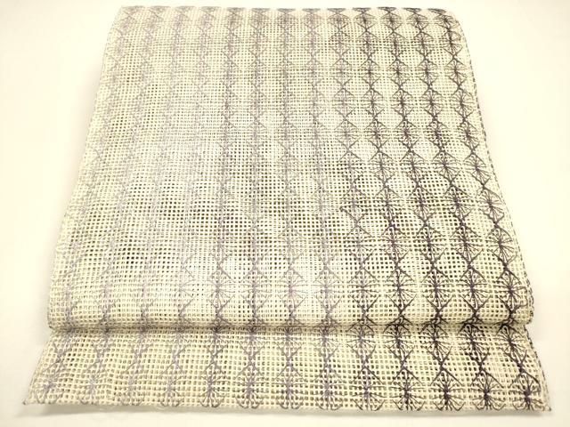 平和屋着物＊夏物 八寸名古屋帯 抽象間道 正絹 逸品 DAAY8497cm