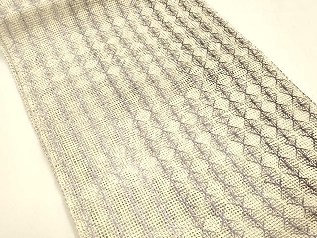 平和屋着物＊夏物 八寸名古屋帯 抽象間道 正絹 逸品 DAAY8497cm