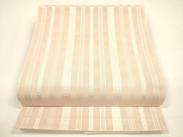 平和屋着物＊夏物 本場筑前博多織 八寸名古屋帯 紗献上 虹色 正絹 逸品 DAAY8499cm