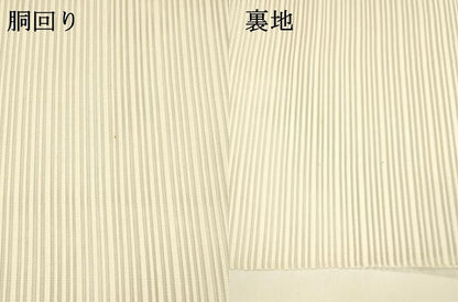 平和屋着物＊夏物　絽綴れ　八寸名古屋帯　抽象文様　金銀糸　正絹　逸品　DAAY8515cm