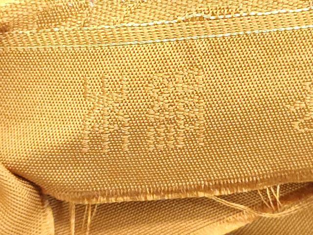平和屋着物◎六通柄　本袋帯　古代文　金茶色　正絹　逸品　DAAY8592cd