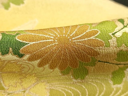 平和屋着物■豪華黒留袖　刺繍　花鳥文　暈し染め　金彩　正絹　逸品　DAAY8832cd