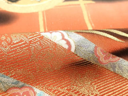 平和屋着物■豪華黒留袖　作家物　駒刺繍　鳳凰花文　暈し染め　金彩　正絹　逸品　DAAY8844cd