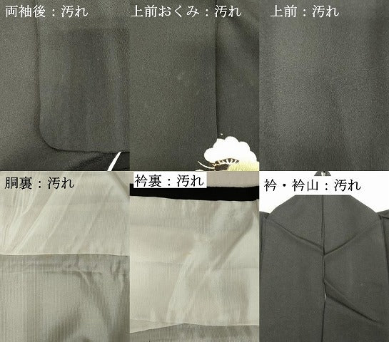 平和屋着物■豪華黒留袖　駒刺繍　鼓文　吉祥花文　金彩　正絹　逸品　DAAY8911cd