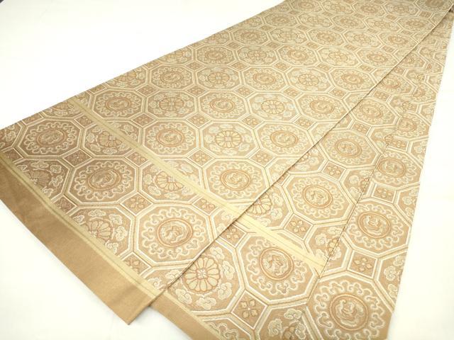 平和屋着物○アンティーク 大正ロマン 丸帯 蜀江花文 正絹 逸品 DAAY9101az