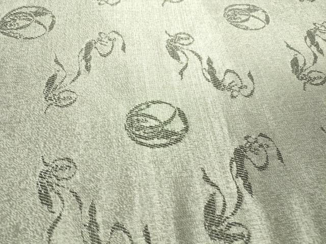 平和屋着物▽世界的友禅作家 千地泰弘 スリーシーズン 春夏秋 六通柄袋帯 千地天女 流水花丸文 金糸 証紙付き 逸品 DAAY9123az