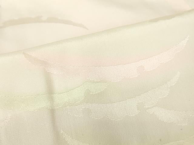 平和屋着物●長襦袢　無双仕立て　雪芝地紋　暈し染め　正絹　逸品　DAAY9239az
