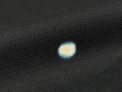 平和屋着物●上質な小紋 絞り 霞文 蛍暈し 黒地 正絹 逸品 DAAY9254az