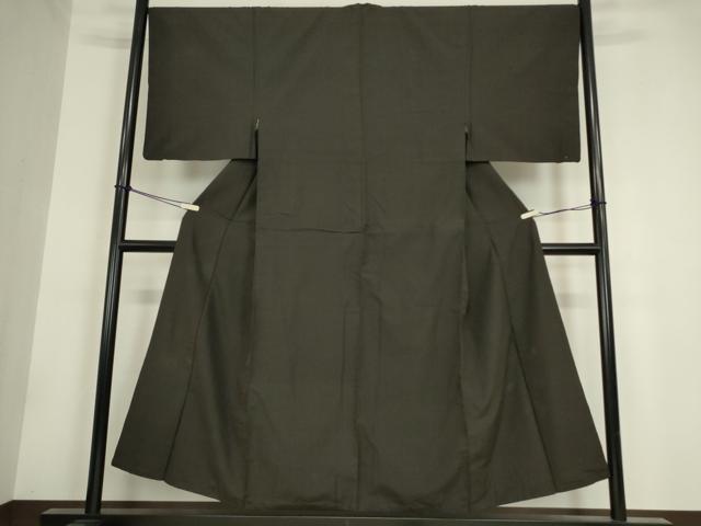 平和屋着物●男性 紬 格子 正絹 逸品 DAAY9263az