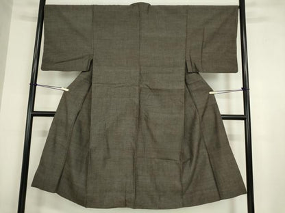 平和屋着物●男性　紬　アンサンブル　霞文　正絹　逸品　DAAY9267az