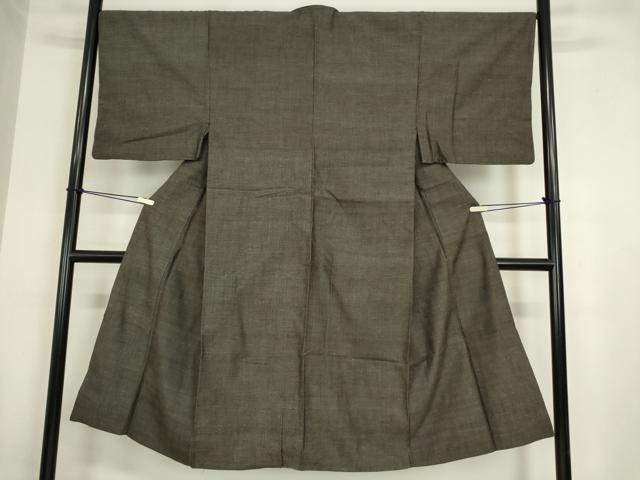 平和屋着物●男性　紬　アンサンブル　霞文　正絹　逸品　DAAY9267az