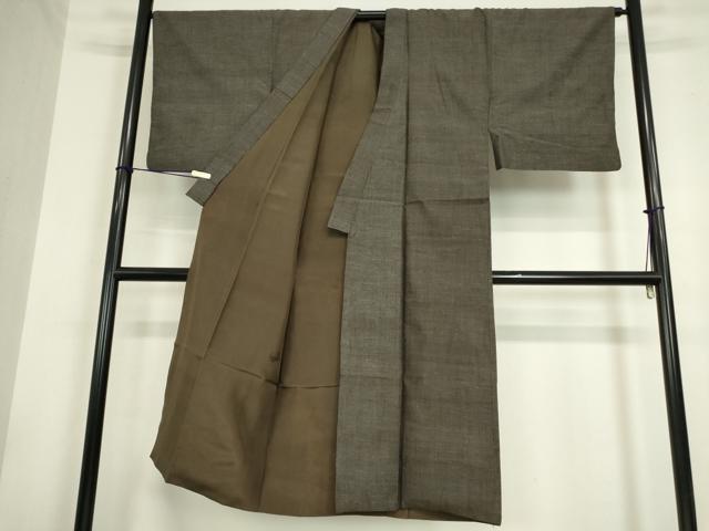 平和屋着物●男性　紬　アンサンブル　霞文　正絹　逸品　DAAY9267az