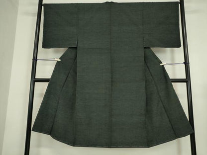 平和屋着物●男性 紬 アンサンブル 蝋色 正絹 逸品 未使用 DAAY9269az