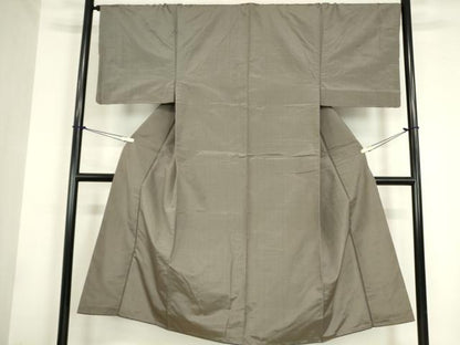 平和屋着物●男性　本場縞大島紬　格子　正絹　逸品　DAAY9277az