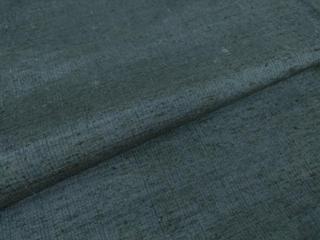 平和屋着物●男性　紬　アンサンブル　濃藍色　正絹　逸品　DAAY9356az