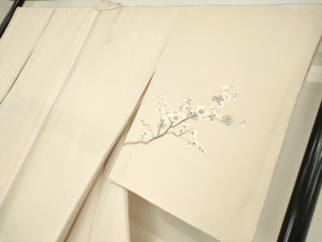 平和屋着物●訪問着 友禅 作家物 枝梅牡丹文 暈し染め 正絹 逸品 DAAY9381az