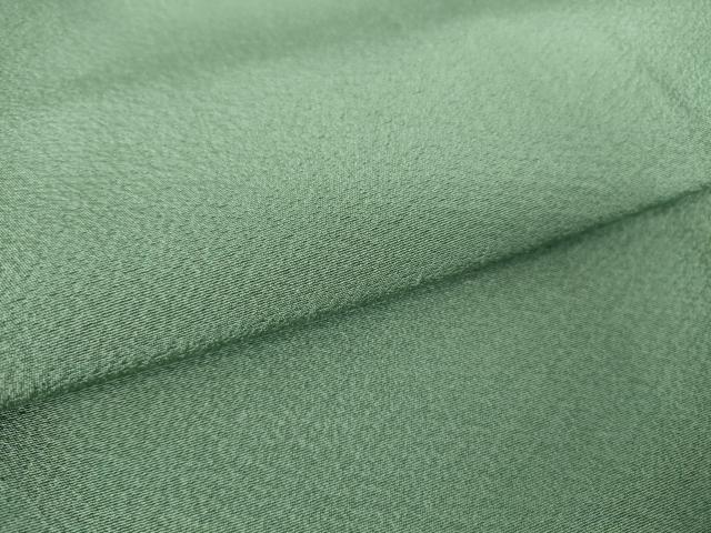 平和屋着物●上質な色無地 木賊色 正絹 逸品 DAAY9499az