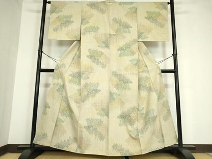 平和屋着物●上質な紬 　霞文 　正絹　逸品　未使用　DAAY9500az