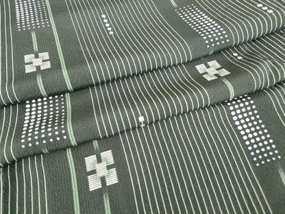 平和屋着物●上質な小紋 間道 正絹 逸品 DAAY9514az