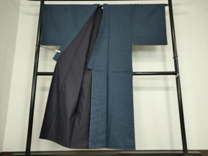 平和屋着物●男性 紬 亀甲柄 100亀甲 正絹 逸品 未使用 DAAY9534az