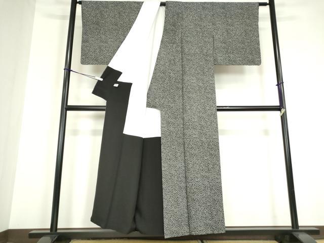 平和屋着物●江戸小紋　蜻蛉　とんぼ　黒地　正絹　逸品　DAAY9625az 平和屋着物○江戸小紋 蜻蛉 とんぼ 黒地 正絹 逸品 DAAY9625az