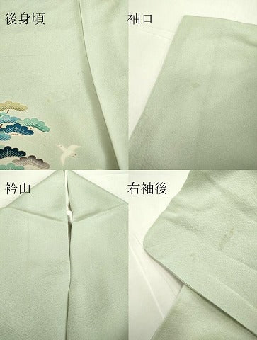 平和屋着物●本加賀友禅作家 村田幸司 色留袖 水辺風景松文 正絹 逸品 DAAY9655az