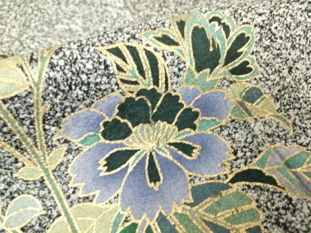 平和屋着物●極上　訪問着　草花文　たたき染め　金彩　逸品　未使用　CZAA5306s6 平和屋着物○訪問着 草花文 たたき染め 金彩 正絹 逸品 DAAY9781az