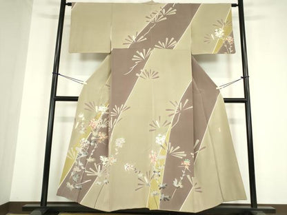 平和屋着物●訪問着　友禅　作家物　吉祥花文　正絹　逸品　DAAY9795az