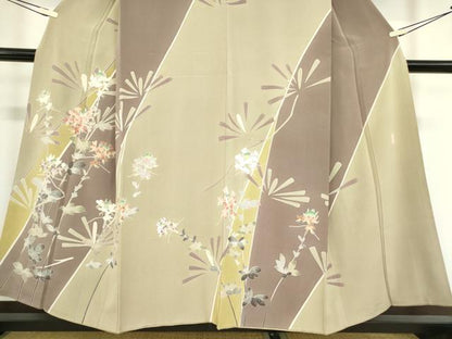 平和屋着物●訪問着　友禅　作家物　吉祥花文　正絹　逸品　DAAY9795az