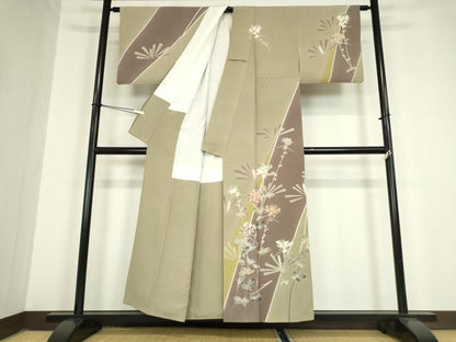 平和屋着物●訪問着　友禅　作家物　吉祥花文　正絹　逸品　DAAY9795az