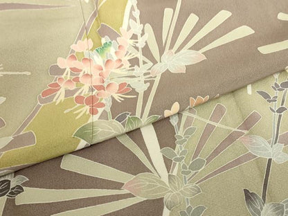 平和屋着物●訪問着　友禅　作家物　吉祥花文　正絹　逸品　DAAY9795az