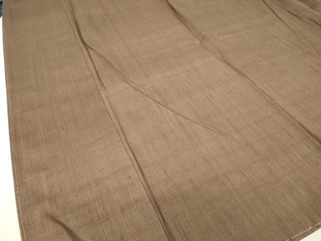 平和屋着物●上質な紬  　煤竹色　正絹　逸品　未使用　DAAY9942az