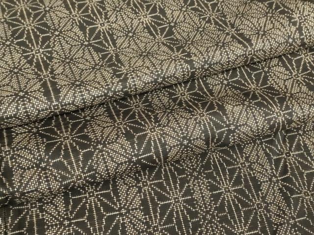 平和屋着物●本場大島紬　7マルキ　麻の葉間道　正絹　逸品　DAAY9944az