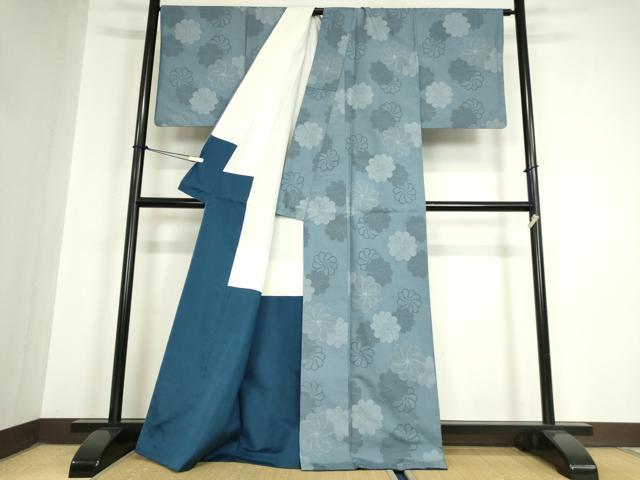 平和屋着物●本場大島紬　9マルキ　舞花文　正絹　逸品　DAAY9945az