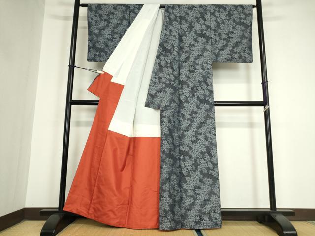平和屋着物●本場大島紬　7マルキ　放浪　総絣　別ムツ子作　藤絹織物謹製　証紙付き　正絹　逸品　DAAY9949az