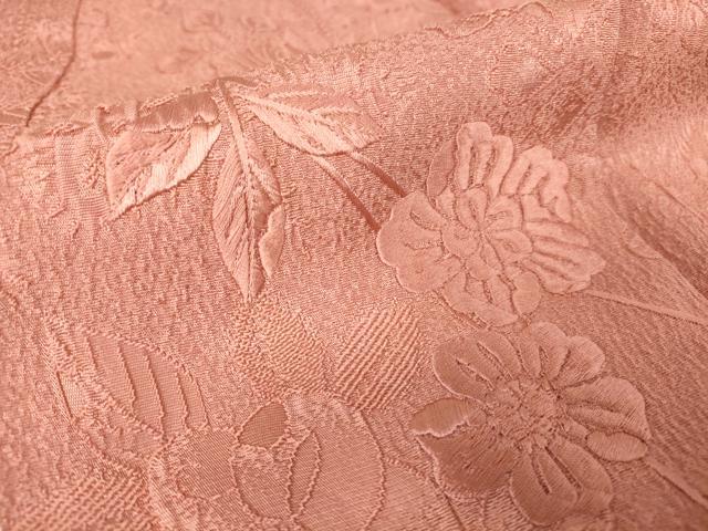 平和屋着物●無地絵羽訪問着　総刺繍　辻が花地紋　退紅色　正絹　逸品　未使用　DAAY9951az 平和屋着物○無地絵羽訪問着 総刺繍 辻が花地紋 退紅色 正絹