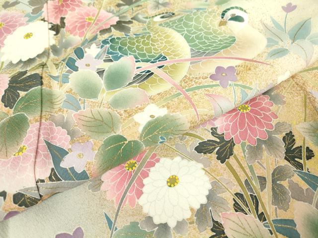 平和屋着物○京友禅の第一人者 松井青々 訪問着 鴛鴦